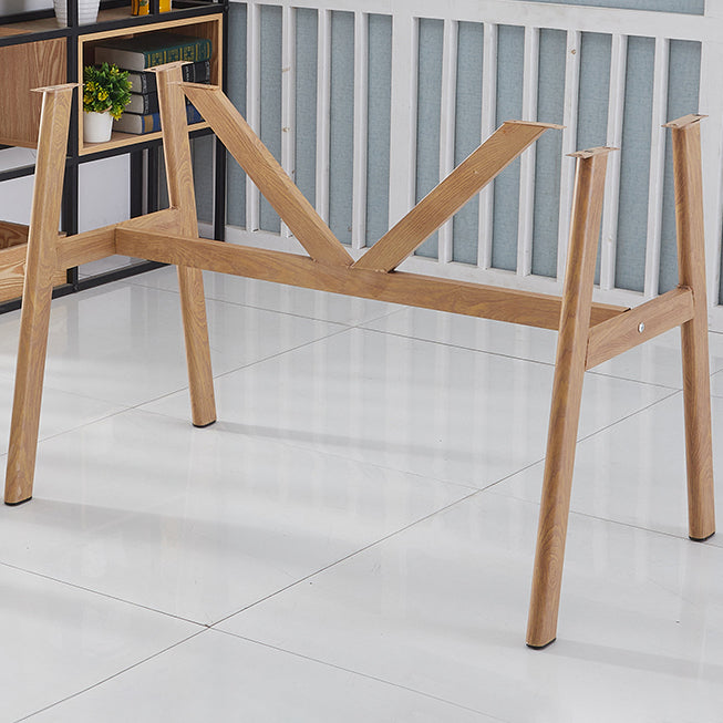 5 Pcs MDF Modern Dining Room Set with Rectangle Table and Pedestal Base Dining Set Clearhalo 'Dining Room Sets' 'Dining Tables & Seating' 'dining_room_set' 'furn' 'furn_dining_room_set' 'Furniture' 'furniture_dining_room_set' 'Kitchen & Dining Furniture' 'kitchen&dining_furn' 'kitchen' 3492223