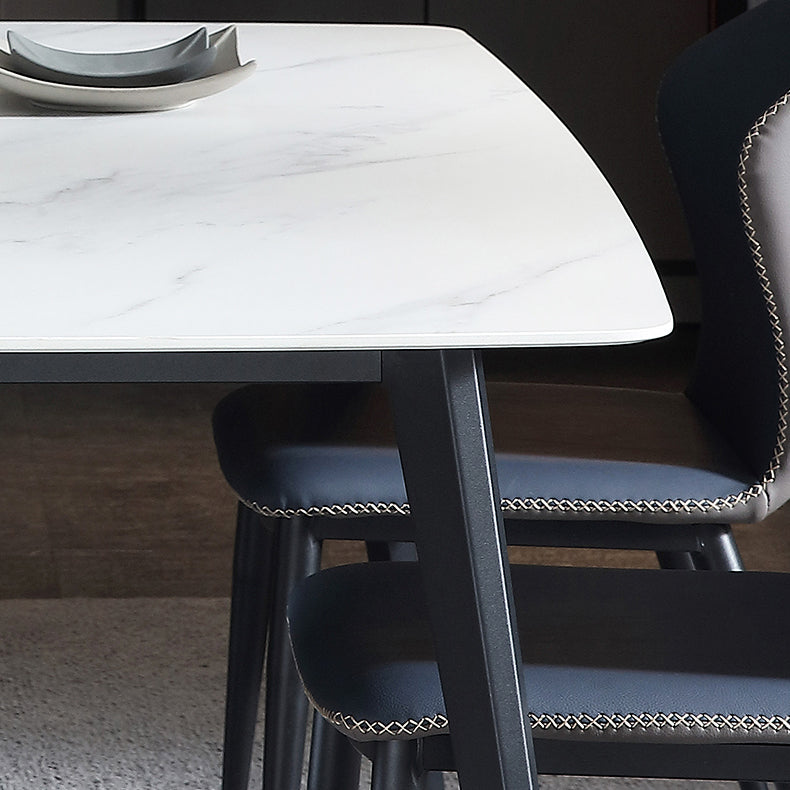 Modern Style Sintered Stone Dining Set with Rectangle Shape Dinette Set for Home Use Clearhalo 'Dining Room Sets' 'Dining Tables & Seating' 'dining_room_set' 'furn' 'furn_dining_room_set' 'Furniture' 'furniture_dining_room_set' 'Kitchen & Dining Furniture' 'kitchen&dining_furn' 'kitchen' 3492236