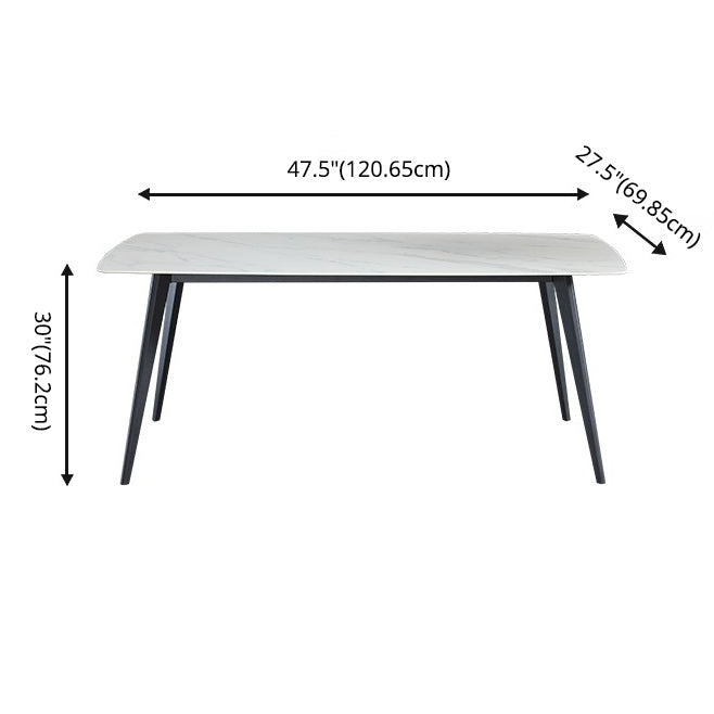 Modern Style Sintered Stone Dining Set with Rectangle Shape Dinette Set for Home Use Clearhalo 'Dining Room Sets' 'Dining Tables & Seating' 'dining_room_set' 'furn' 'furn_dining_room_set' 'Furniture' 'furniture_dining_room_set' 'Kitchen & Dining Furniture' 'kitchen&dining_furn' 'kitchen' 3492239