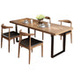 Industrial Style Solid Wood Top Dinette Set with Rectangle Shape Table Dining Room Set Clearhalo 'Dining Room Sets' 'Dining Tables & Seating' 'dining_room_set' 'furn' 'furn_dining_room_set' 'Furniture' 'furniture_dining_room_set' 'Kitchen & Dining Furniture' 'kitchen&dining_furn' 'kitchen' 3492249