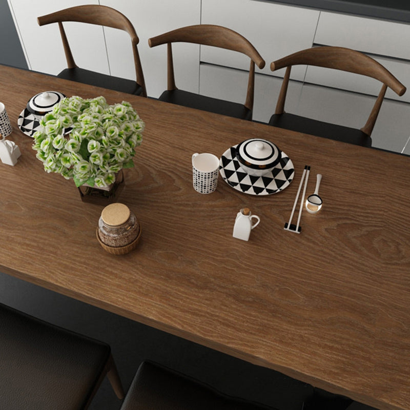 Industrial Style Solid Wood Top Dinette Set with Rectangle Shape Table Dining Room Set Clearhalo 'Dining Room Sets' 'Dining Tables & Seating' 'dining_room_set' 'furn' 'furn_dining_room_set' 'Furniture' 'furniture_dining_room_set' 'Kitchen & Dining Furniture' 'kitchen&dining_furn' 'kitchen' 3492250