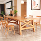 Contemporary Wood Top Dining Table with Rectangle Dining Table Furniture with Trestle Table Clearhalo 'Dining Room Sets' 'Dining Tables & Seating' 'dining_room_set' 'furn' 'furn_dining_room_set' 'Furniture' 'furniture_dining_room_set' 'Kitchen & Dining Furniture' 'kitchen&dining_furn' 'kitchen' 3492309