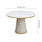 Scandinavian Fixed Dining Room Table Set with Pedestal Base Dining Table Furniture Clearhalo 'Dining Room Sets' 'Dining Tables & Seating' 'dining_room_set' 'furn' 'furn_dining_room_set' 'Furniture' 'furniture_dining_room_set' 'Kitchen & Dining Furniture' 'kitchen&dining_furn' 'kitchen' 3492320