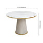 Scandinavian Fixed Dining Room Table Set with Pedestal Base Dining Table Furniture Clearhalo 'Dining Room Sets' 'Dining Tables & Seating' 'dining_room_set' 'furn' 'furn_dining_room_set' 'Furniture' 'furniture_dining_room_set' 'Kitchen & Dining Furniture' 'kitchen&dining_furn' 'kitchen' 3492322