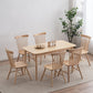 Contemporary Solid Wood Top Dining Set with 4 Legs Fixed Table Dinette Set for Restaurant Clearhalo 'Dining Room Sets' 'Dining Tables & Seating' 'dining_room_set' 'furn' 'furn_dining_room_set' 'Furniture' 'furniture_dining_room_set' 'Kitchen & Dining Furniture' 'kitchen&dining_furn' 'kitchen' 3492329