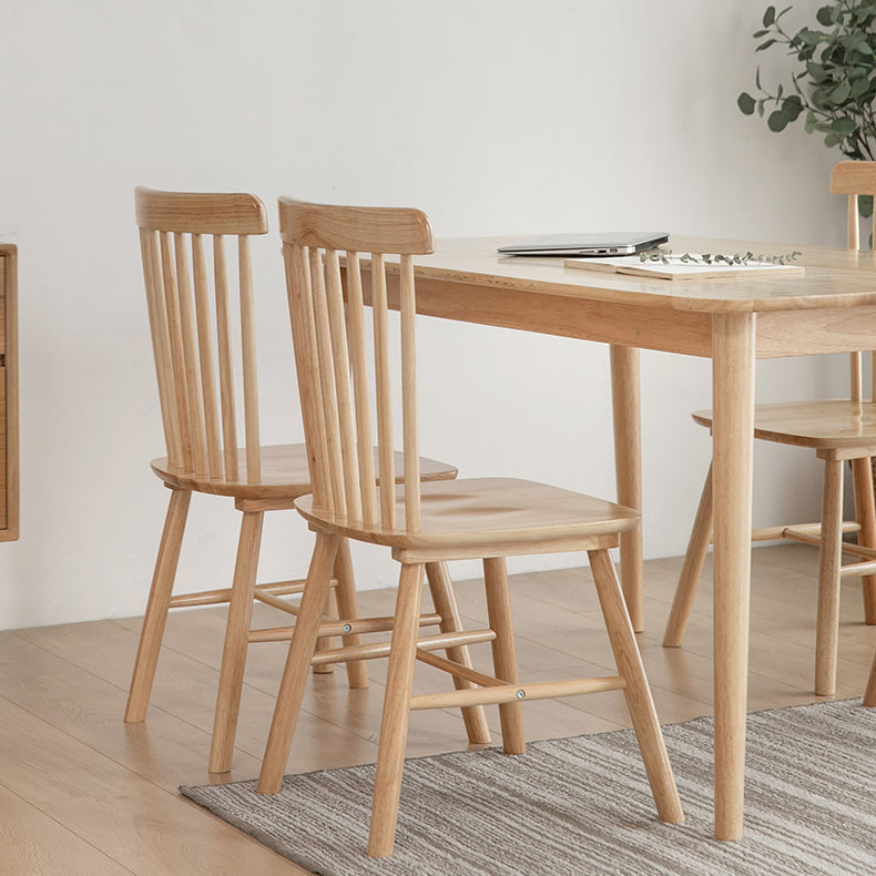 Contemporary Solid Wood Top Dining Set with 4 Legs Fixed Table Dinette Set for Restaurant Clearhalo 'Dining Room Sets' 'Dining Tables & Seating' 'dining_room_set' 'furn' 'furn_dining_room_set' 'Furniture' 'furniture_dining_room_set' 'Kitchen & Dining Furniture' 'kitchen&dining_furn' 'kitchen' 3492330