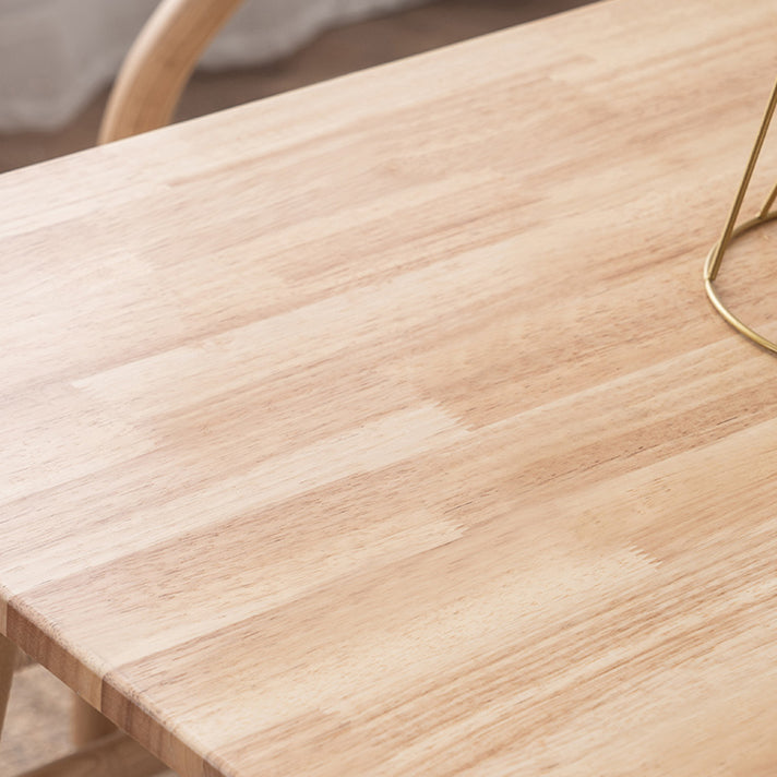 Contemporary Solid Wood Top Dining Set with 4 Legs Fixed Table Dinette Set for Restaurant Clearhalo 'Dining Room Sets' 'Dining Tables & Seating' 'dining_room_set' 'furn' 'furn_dining_room_set' 'Furniture' 'furniture_dining_room_set' 'Kitchen & Dining Furniture' 'kitchen&dining_furn' 'kitchen' 3492332