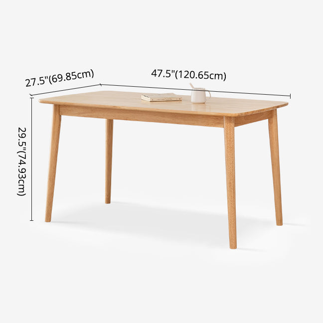 Contemporary Solid Wood Top Dining Set with 4 Legs Fixed Table Dinette Set for Restaurant Clearhalo 'Dining Room Sets' 'Dining Tables & Seating' 'dining_room_set' 'furn' 'furn_dining_room_set' 'Furniture' 'furniture_dining_room_set' 'Kitchen & Dining Furniture' 'kitchen&dining_furn' 'kitchen' 3492336