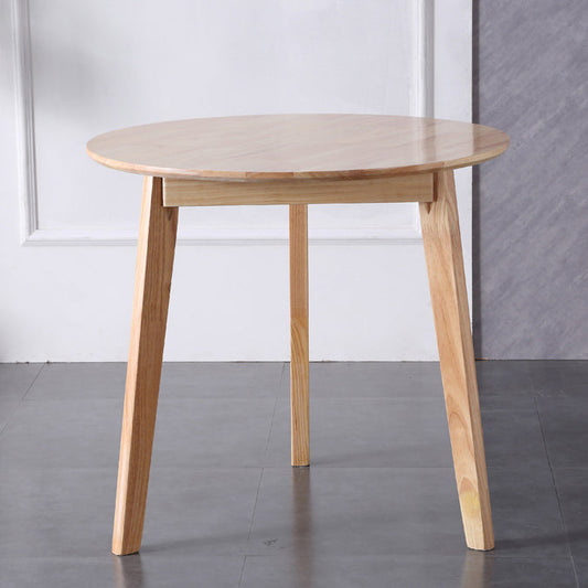 Modern Style Kitchen Dinette Set Solid Wood Top Dining Furniture Set with 3 Legs Base Clearhalo 'Dining Room Sets' 'Dining Tables & Seating' 'dining_room_set' 'furn' 'furn_dining_room_set' 'Furniture' 'furniture_dining_room_set' 'Kitchen & Dining Furniture' 'kitchen&dining_furn' 'kitchen' 3492345