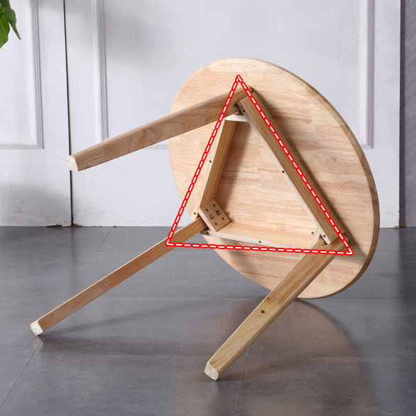 Modern Style Kitchen Dinette Set Solid Wood Top Dining Furniture Set with 3 Legs Base Clearhalo 'Dining Room Sets' 'Dining Tables & Seating' 'dining_room_set' 'furn' 'furn_dining_room_set' 'Furniture' 'furniture_dining_room_set' 'Kitchen & Dining Furniture' 'kitchen&dining_furn' 'kitchen' 3492348