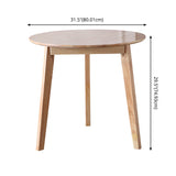 Modern Style Kitchen Dinette Set Solid Wood Top Dining Furniture Set with 3 Legs Base Clearhalo 'Dining Room Sets' 'Dining Tables & Seating' 'dining_room_set' 'furn' 'furn_dining_room_set' 'Furniture' 'furniture_dining_room_set' 'Kitchen & Dining Furniture' 'kitchen&dining_furn' 'kitchen' 3492353