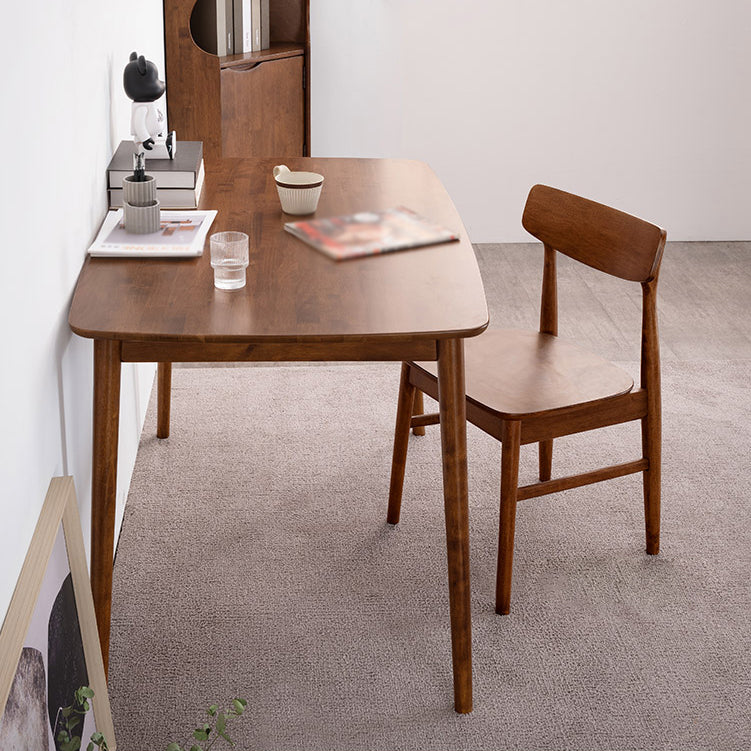 Modern Style Rectangle Dining Room Table Set Solid Wood Top Dinette Set with 4 Legs Table Clearhalo 'Dining Room Sets' 'Dining Tables & Seating' 'dining_room_set' 'furn' 'furn_dining_room_set' 'Furniture' 'furniture_dining_room_set' 'Kitchen & Dining Furniture' 'kitchen&dining_furn' 'kitchen' 3492383