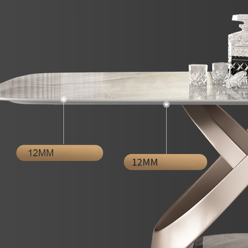 Modern Style Traditional Height Dining Set with Grey Fixed Rectangle Shape Table and Trestle Base Clearhalo 'Dining Room Sets' 'Dining Tables & Seating' 'dining_room_set' 'furn' 'furn_dining_room_set' 'Furniture' 'furniture_dining_room_set' 'Kitchen & Dining Furniture' 'kitchen&dining_furn' 'kitchen' 3492405