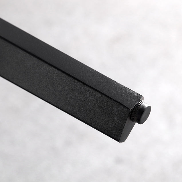 Modern Style Traditional Height Dining Set with Fixed Rectangle Shape Table and 4 Black Legs Base Clearhalo 'Dining Room Sets' 'Dining Tables & Seating' 'dining_room_set' 'furn' 'furn_dining_room_set' 'Furniture' 'furniture_dining_room_set' 'Kitchen & Dining Furniture' 'kitchen&dining_furn' 'kitchen' 3492468