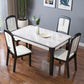 Dining Room Set Modern with Sintered Stone Dining Table and Solid Wood Chairs Clearhalo 'Dining Room Sets' 'Dining Tables & Seating' 'dining_room_set' 'furn' 'furn_dining_room_set' 'Furniture' 'furniture_dining_room_set' 'Kitchen & Dining Furniture' 'kitchen&dining_furn' 'kitchen' 3492630