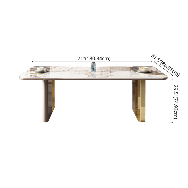 Dining Table Set Modern with Sintered Stone Dining Table and Padded Chairs Clearhalo 'Dining Room Sets' 'Dining Tables & Seating' 'dining_room_set' 'furn' 'furn_dining_room_set' 'Furniture' 'furniture_dining_room_set' 'Kitchen & Dining Furniture' 'kitchen&dining_furn' 'kitchen' 3492652