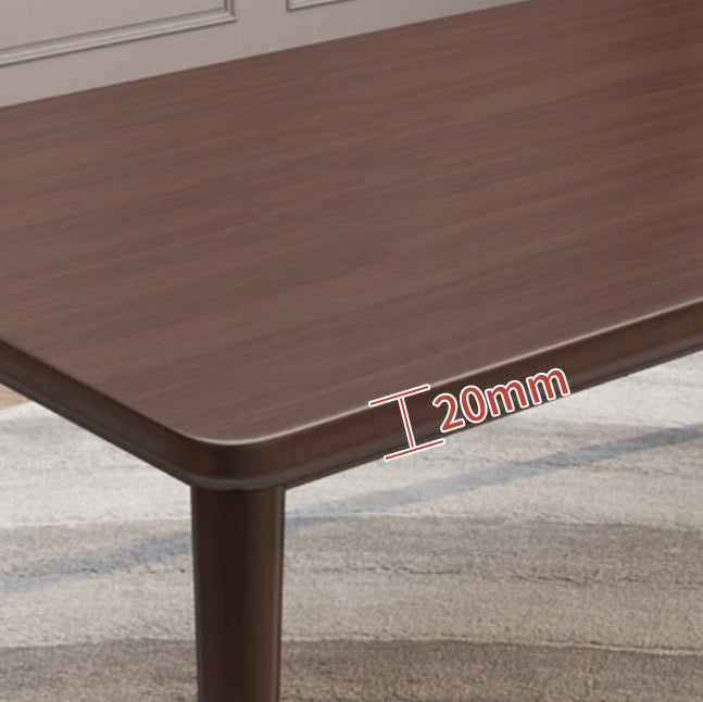 Minimalist Solid Wood Dining Set with Oak Wood Dining Table and Chairs Clearhalo 'Dining Room Sets' 'Dining Tables & Seating' 'dining_room_set' 'furn' 'furn_dining_room_set' 'Furniture' 'furniture_dining_room_set' 'Kitchen & Dining Furniture' 'kitchen&dining_furn' 'kitchen' 3492662