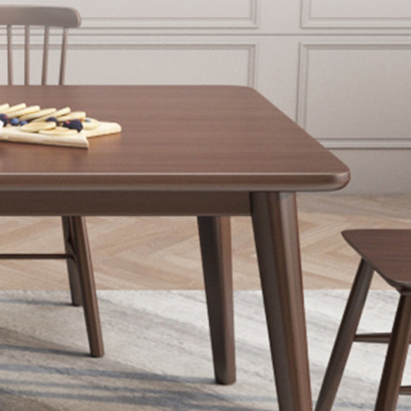 Minimalist Solid Wood Dining Set with Oak Wood Dining Table and Chairs Clearhalo 'Dining Room Sets' 'Dining Tables & Seating' 'dining_room_set' 'furn' 'furn_dining_room_set' 'Furniture' 'furniture_dining_room_set' 'Kitchen & Dining Furniture' 'kitchen&dining_furn' 'kitchen' 3492663