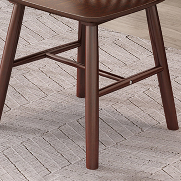 Minimalist Solid Wood Dining Set with Rubberwood Wood Dining Table and Chairs Clearhalo 'Dining Room Sets' 'Dining Tables & Seating' 'dining_room_set' 'furn' 'furn_dining_room_set' 'Furniture' 'furniture_dining_room_set' 'Kitchen & Dining Furniture' 'kitchen&dining_furn' 'kitchen' 3492700