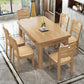 Contemporary Style Dining Room Table Set with Solid Wood Table and Chairs Clearhalo 'Dining Room Sets' 'Dining Tables & Seating' 'dining_room_set' 'furn' 'furn_dining_room_set' 'Furniture' 'furniture_dining_room_set' 'Kitchen & Dining Furniture' 'kitchen&dining_furn' 'kitchen' 3492709