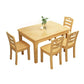 Contemporary Style Dining Room Table Set with Solid Wood Table and Chairs Clearhalo 'Dining Room Sets' 'Dining Tables & Seating' 'dining_room_set' 'furn' 'furn_dining_room_set' 'Furniture' 'furniture_dining_room_set' 'Kitchen & Dining Furniture' 'kitchen&dining_furn' 'kitchen' 3492711