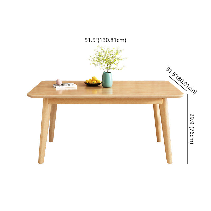 Minimalist Wooden Table Set for 4/6 with Rectangle Table Dining Set for Restaurant Clearhalo 'Dining Room Sets' 'Dining Tables & Seating' 'dining_room_set' 'furn' 'furn_dining_room_set' 'Furniture' 'furniture_dining_room_set' 'Kitchen & Dining Furniture' 'kitchen&dining_furn' 'kitchen' 3492723