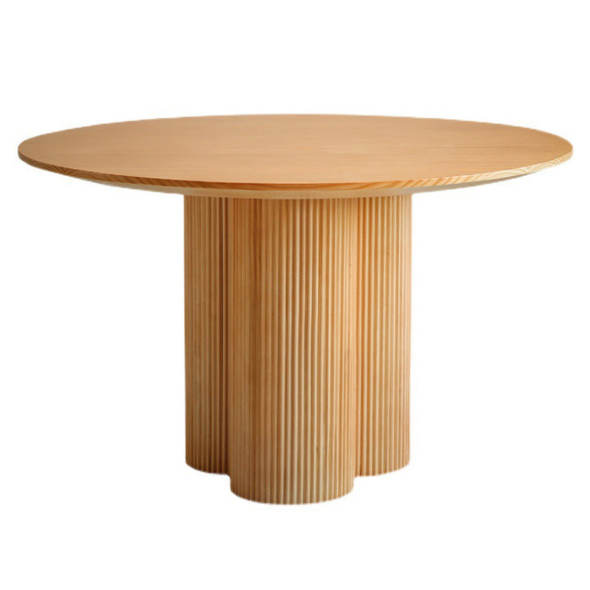 Modern Wood Table Set of 5/7 with Round Table Dining Set with Cross Back Chairs Clearhalo 'Dining Room Sets' 'Dining Tables & Seating' 'dining_room_set' 'furn' 'furn_dining_room_set' 'Furniture' 'furniture_dining_room_set' 'Kitchen & Dining Furniture' 'kitchen&dining_furn' 'kitchen' 3492765