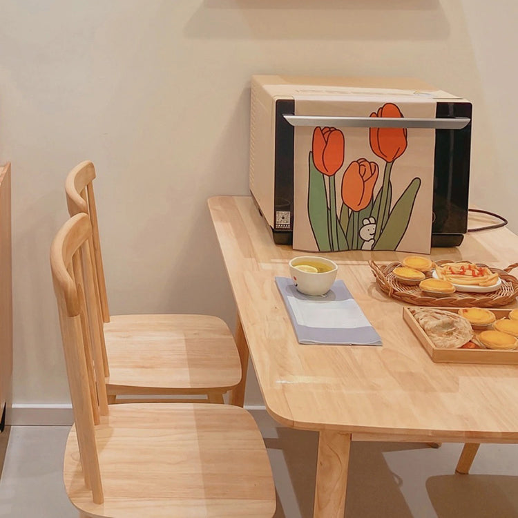 Wooden Table Set of 5/7 with Rectangle Table Modern Dining Set with Winsor Chairs for Restaurant Clearhalo 'Dining Room Sets' 'Dining Tables & Seating' 'dining_room_set' 'furn' 'furn_dining_room_set' 'Furniture' 'furniture_dining_room_set' 'Kitchen & Dining Furniture' 'kitchen&dining_furn' 'kitchen' 3492795