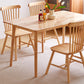 Wooden Table Set of 5/7 with Rectangle Table Modern Dining Set with Winsor Chairs for Restaurant Clearhalo 'Dining Room Sets' 'Dining Tables & Seating' 'dining_room_set' 'furn' 'furn_dining_room_set' 'Furniture' 'furniture_dining_room_set' 'Kitchen & Dining Furniture' 'kitchen&dining_furn' 'kitchen' 3492808