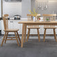 Modern Wood Table Set of 5/7 with Rectangle Table Dining Set with Winsor Chairs Clearhalo 'Dining Room Sets' 'Dining Tables & Seating' 'dining_room_set' 'furn' 'furn_dining_room_set' 'Furniture' 'furniture_dining_room_set' 'Kitchen & Dining Furniture' 'kitchen&dining_furn' 'kitchen' 3492831