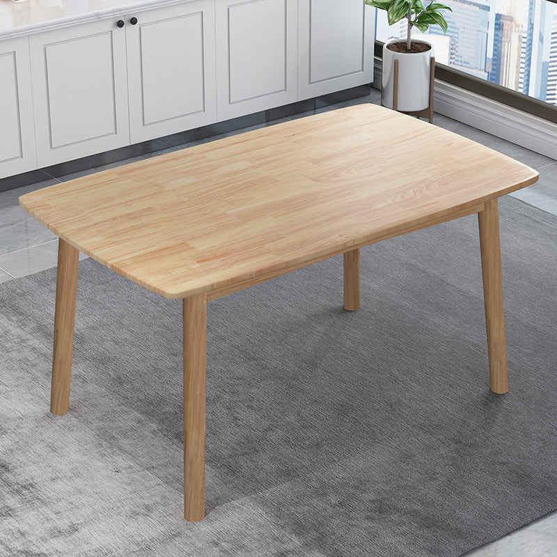 Modern Wood Table Set of 5/7 with Rectangle Table Dining Set with Winsor Chairs Clearhalo 'Dining Room Sets' 'Dining Tables & Seating' 'dining_room_set' 'furn' 'furn_dining_room_set' 'Furniture' 'furniture_dining_room_set' 'Kitchen & Dining Furniture' 'kitchen&dining_furn' 'kitchen' 3492838