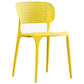Glam Style Dining Room Plastic Side Chair Matte Finish Open Back Dining Chair Clearhalo ' kitchen&dining_furn' 'Dining Chairs' 'Dining Tables & Seating' 'dining_chair' 'furn' 'furn_dining_chair' 'Furniture' 'furniture_dining_chair' 'Kitchen & Dining Furniture' 'kitchen' 3493030