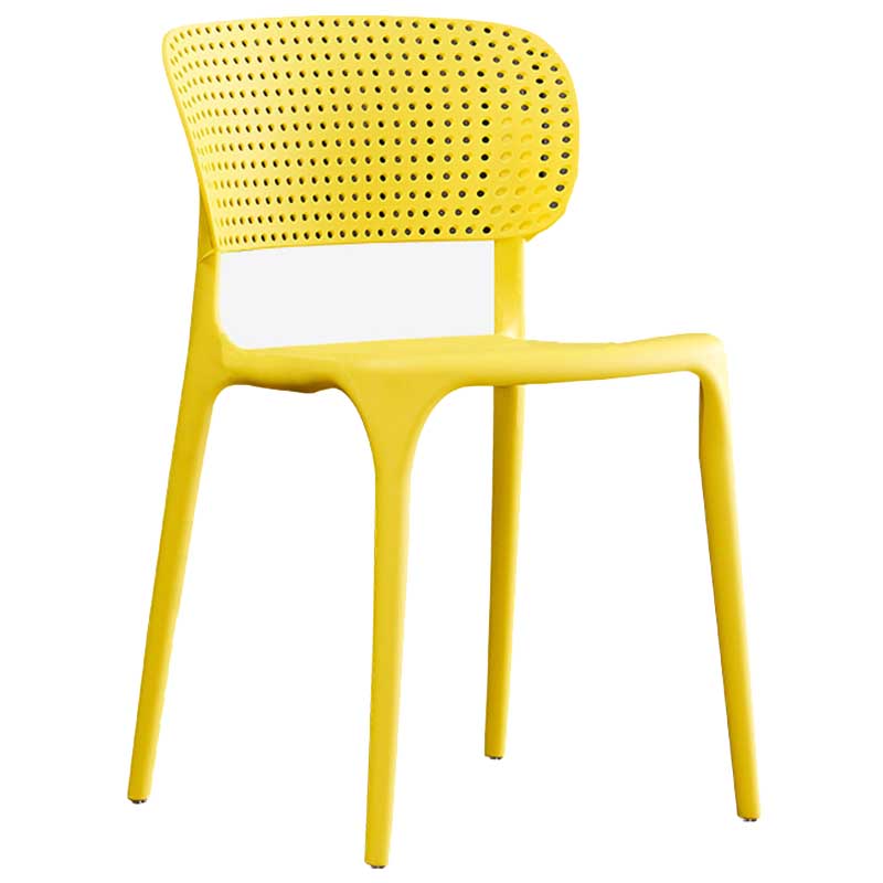 Glam Style Dining Room Plastic Side Chair Matte Finish Open Back Dining Chair Clearhalo ' kitchen&dining_furn' 'Dining Chairs' 'Dining Tables & Seating' 'dining_chair' 'furn' 'furn_dining_chair' 'Furniture' 'furniture_dining_chair' 'Kitchen & Dining Furniture' 'kitchen' 3493030