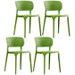 Glam Style Dining Room Plastic Side Chair Matte Finish Open Back Dining Chair Green 4 Piece Set Clearhalo ' kitchen&dining_furn' 'Dining Chairs' 'Dining Tables & Seating' 'dining_chair' 'furn' 'furn_dining_chair' 'Furniture' 'furniture_dining_chair' 'Kitchen & Dining Furniture' 'kitchen' 3493031