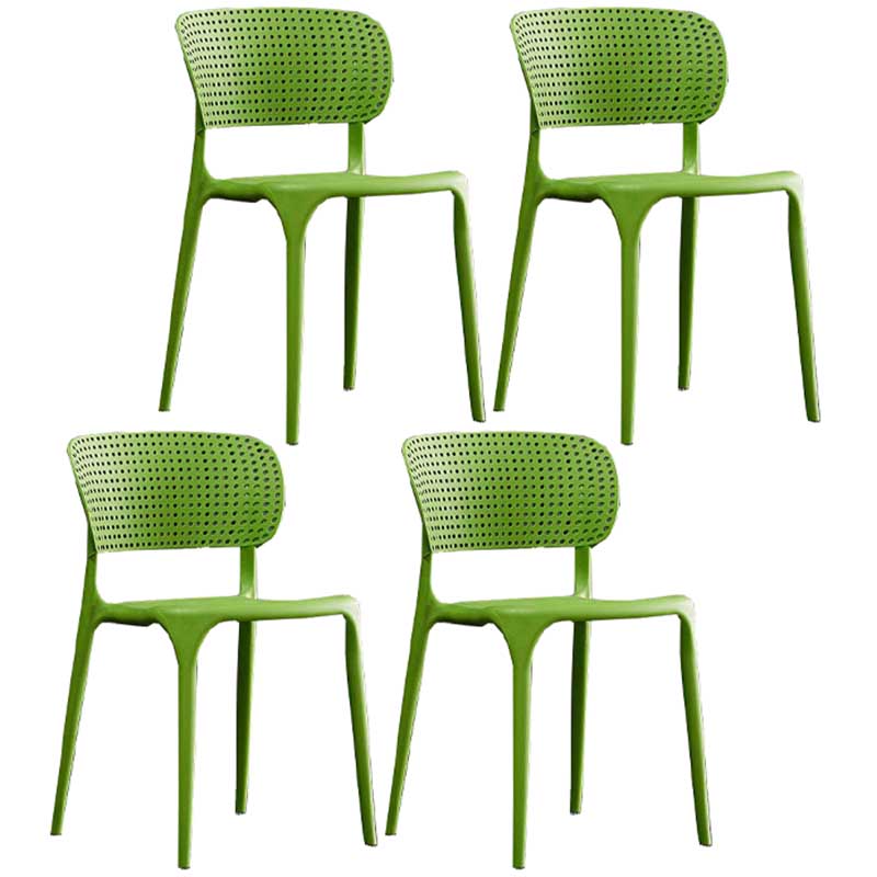 Glam Style Dining Room Plastic Side Chair Matte Finish Open Back Dining Chair Green 4 Piece Set Clearhalo ' kitchen&dining_furn' 'Dining Chairs' 'Dining Tables & Seating' 'dining_chair' 'furn' 'furn_dining_chair' 'Furniture' 'furniture_dining_chair' 'Kitchen & Dining Furniture' 'kitchen' 3493031