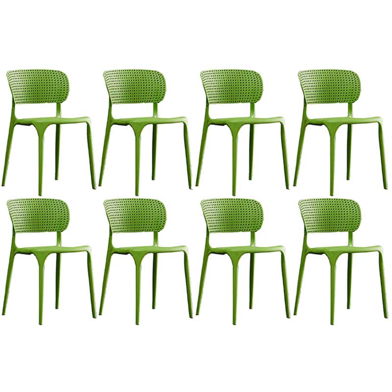 Glam Style Dining Room Plastic Side Chair Matte Finish Open Back Dining Chair Green 8 Piece Set Clearhalo ' kitchen&dining_furn' 'Dining Chairs' 'Dining Tables & Seating' 'dining_chair' 'furn' 'furn_dining_chair' 'Furniture' 'furniture_dining_chair' 'Kitchen & Dining Furniture' 'kitchen' 3493032