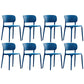 Glam Style Dining Room Plastic Side Chair Matte Finish Open Back Dining Chair Blue 8 Piece Set Clearhalo ' kitchen&dining_furn' 'Dining Chairs' 'Dining Tables & Seating' 'dining_chair' 'furn' 'furn_dining_chair' 'Furniture' 'furniture_dining_chair' 'Kitchen & Dining Furniture' 'kitchen' 3493036