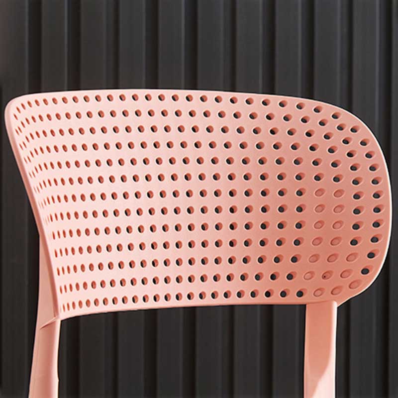 Glam Style Dining Room Plastic Side Chair Matte Finish Open Back Dining Chair Clearhalo ' kitchen&dining_furn' 'Dining Chairs' 'Dining Tables & Seating' 'dining_chair' 'furn' 'furn_dining_chair' 'Furniture' 'furniture_dining_chair' 'Kitchen & Dining Furniture' 'kitchen' 3493037