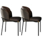 Industrial Style Linen Side Chair Dining Room Dining Chairs With Metal Legs Grey 2 Piece Set Clearhalo ' kitchen&dining_furn' 'Dining Chairs' 'Dining Tables & Seating' 'dining_chair' 'furn' 'furn_dining_chair' 'Furniture' 'furniture_dining_chair' 'Kitchen & Dining Furniture' 'kitchen' 3493071
