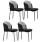 Industrial Style Linen Side Chair Dining Room Dining Chairs With Metal Legs Black 4 Piece Set Clearhalo ' kitchen&dining_furn' 'Dining Chairs' 'Dining Tables & Seating' 'dining_chair' 'furn' 'furn_dining_chair' 'Furniture' 'furniture_dining_chair' 'Kitchen & Dining Furniture' 'kitchen' 3493075