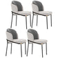 Industrial Style Linen Side Chair Dining Room Dining Chairs With Metal Legs Silver Gray 4 Piece Set Clearhalo ' kitchen&dining_furn' 'Dining Chairs' 'Dining Tables & Seating' 'dining_chair' 'furn' 'furn_dining_chair' 'Furniture' 'furniture_dining_chair' 'Kitchen & Dining Furniture' 'kitchen' 3493078