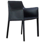 Contemporary Dining Chair 24'' Wide Arm Chair with Solid Back and 4 Metal Legs for Home Use Dark Blue-Gray 1 Piece Clearhalo ' kitchen&dining_furn' 'Dining Chairs' 'Dining Tables & Seating' 'dining_chair' 'furn' 'furn_dining_chair' 'Furniture' 'furniture_dining_chair' 'Kitchen & Dining Furniture' 'kitchen' 3493087