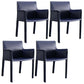 Contemporary Dining Chair 24'' Wide Arm Chair with Solid Back and 4 Metal Legs for Home Use Blue 4 Piece Set Clearhalo ' kitchen&dining_furn' 'Dining Chairs' 'Dining Tables & Seating' 'dining_chair' 'furn' 'furn_dining_chair' 'Furniture' 'furniture_dining_chair' 'Kitchen & Dining Furniture' 'kitchen' 3493107