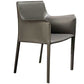 Contemporary Dining Chair 24'' Wide Arm Chair with Solid Back and 4 Metal Legs for Home Use Grey 1 Piece Clearhalo ' kitchen&dining_furn' 'Dining Chairs' 'Dining Tables & Seating' 'dining_chair' 'furn' 'furn_dining_chair' 'Furniture' 'furniture_dining_chair' 'Kitchen & Dining Furniture' 'kitchen' 3493118