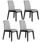 Faux Leather Contemporary Dining Room Chair Matte Finish Parsons Dining Chair Light Gray 4 Piece Set Clearhalo ' kitchen&dining_furn' 'Dining Chairs' 'Dining Tables & Seating' 'dining_chair' 'furn' 'furn_dining_chair' 'Furniture' 'furniture_dining_chair' 'Kitchen & Dining Furniture' 'kitchen' 3493165