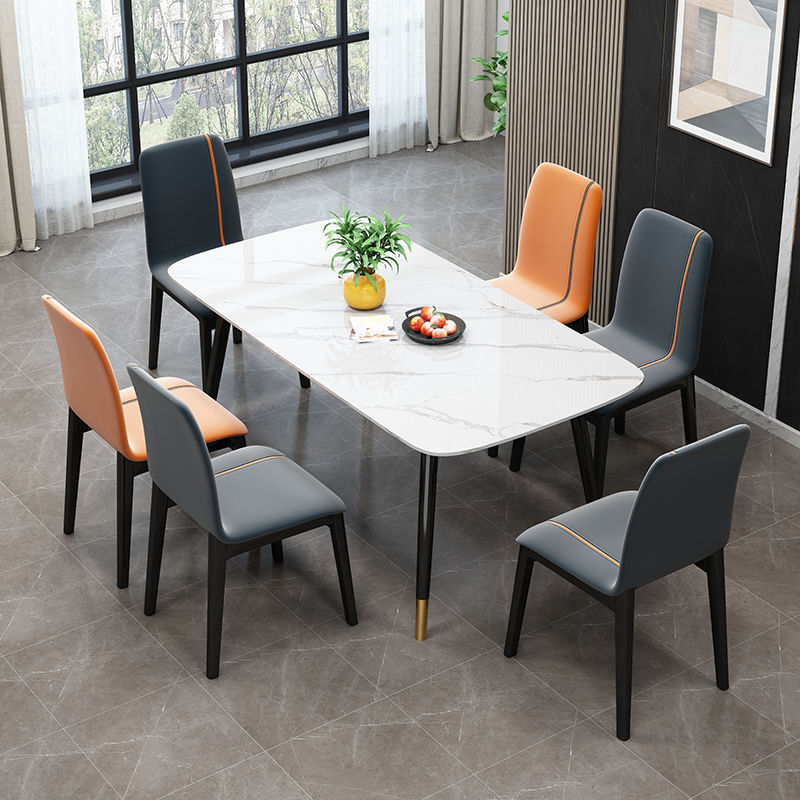 Faux Leather Contemporary Dining Room Chair Matte Finish Parsons Dining Chair Clearhalo ' kitchen&dining_furn' 'Dining Chairs' 'Dining Tables & Seating' 'dining_chair' 'furn' 'furn_dining_chair' 'Furniture' 'furniture_dining_chair' 'Kitchen & Dining Furniture' 'kitchen' 3493168