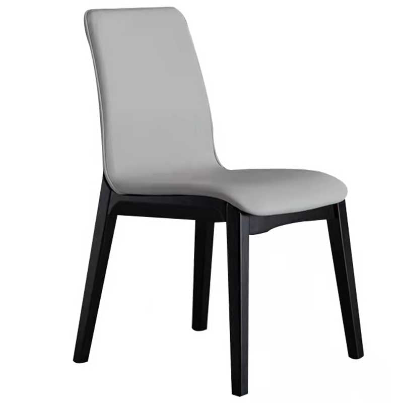 Faux Leather Contemporary Dining Room Chair Matte Finish Parsons Dining Chair Clearhalo ' kitchen&dining_furn' 'Dining Chairs' 'Dining Tables & Seating' 'dining_chair' 'furn' 'furn_dining_chair' 'Furniture' 'furniture_dining_chair' 'Kitchen & Dining Furniture' 'kitchen' 3493171