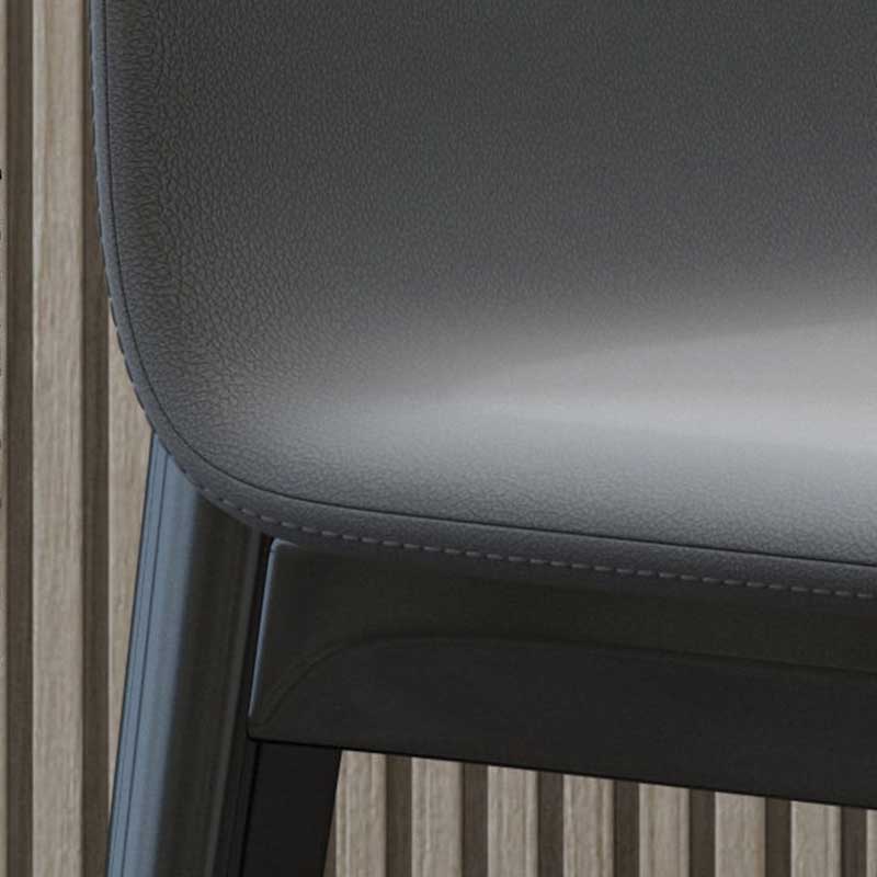Faux Leather Contemporary Dining Room Chair Matte Finish Parsons Dining Chair Clearhalo ' kitchen&dining_furn' 'Dining Chairs' 'Dining Tables & Seating' 'dining_chair' 'furn' 'furn_dining_chair' 'Furniture' 'furniture_dining_chair' 'Kitchen & Dining Furniture' 'kitchen' 3493175