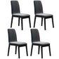 Faux Leather Contemporary Dining Room Chair Matte Finish Parsons Dining Chair Dark Blue-Gray 4 Piece Set Clearhalo ' kitchen&dining_furn' 'Dining Chairs' 'Dining Tables & Seating' 'dining_chair' 'furn' 'furn_dining_chair' 'Furniture' 'furniture_dining_chair' 'Kitchen & Dining Furniture' 'kitchen' 3493191