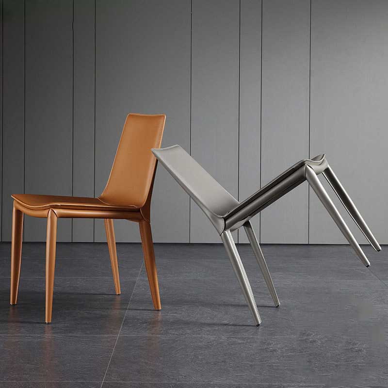 Contemporary Kitchen PU Leather Dining Side Chair Parson Dining Side Chair Clearhalo ' kitchen&dining_furn' 'Dining Chairs' 'Dining Tables & Seating' 'dining_chair' 'furn' 'furn_dining_chair' 'Furniture' 'furniture_dining_chair' 'Kitchen & Dining Furniture' 'kitchen' 3493256